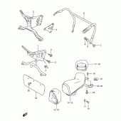Схема вузла: Кріплення обтічників для Suzuki GSX-R600