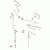 Схема вузла: Кермо & Тросики (Model k5/k6/k7/k8) для Suzuki VS1400 Intruder 1400
