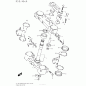 Схема вузла: Рульова траверса Suzuki DR-Z400 DR-Z400SM