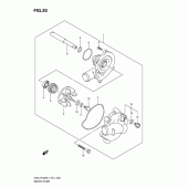 Схема узла: Водяной насос для Suzuki GSX-R1000