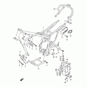 Схема узла: Рама (Model v/w) для Suzuki DR125