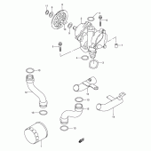 Схема вузла: Масляний насос Suzuki GSX750 Katana