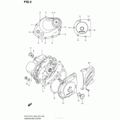 Схема вузла: Кришки картера для Suzuki DR-Z125 DR-Z125L