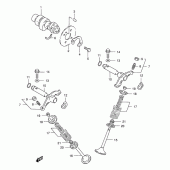 Схема узла: Распредвал & Клапан для Suzuki DR200 DR200SE