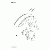 Схема вузла: Переднє крило (Model k9) для Suzuki VL800 Intruder C800C/Boulevard C50C