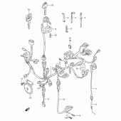 Схема вузла: Електропроводка (Model v/w/x) для Suzuki XF650 Freewind