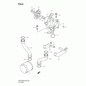 Схема вузла: Масляний насос для Suzuki GSF1200 Bandit