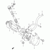 Схема вузла: Масляний насос для Suzuki TS125