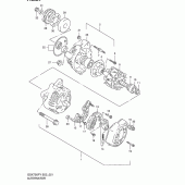 Схема вузла: Генератор для Suzuki GSX750 Katana