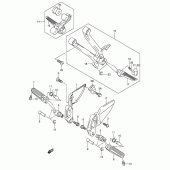 Схема вузла: Підніжки (Model k3) для Suzuki SV650