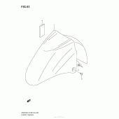 Схема узла: Переднее крыло для Suzuki AN650 Burgman (EU analogue of SkyWave)