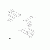 Схема вузла: Задний бардачок для Suzuki VZ800 Marauder