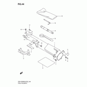 Схема вузла: Тримач для інструментів Suzuki GSX1300 B-King