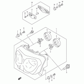 Схема узла: Фара для Suzuki GSX600 Katana