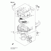 Схема узла: Воздушный фильтр для Suzuki GSX-R750