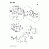 Схема вузла: Спідометр (Gsf650ak7/ak8/uak7/uak8) для Suzuki GSF650 Bandit