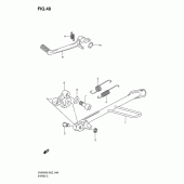 Схема узла: Подставка для Suzuki SV650