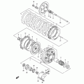 Схема вузла: Зчеплення для Suzuki VS800 Intruder 800