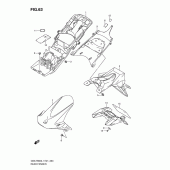 Схема узла: Заднее крыло (Gsx-r600l1 e24) для Suzuki GSX-R600