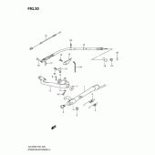 Схема узла: Подножка & Задний тормоз для Suzuki GZ125 Marauder