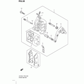 Схема узла: Передний тормозной суппорт для Suzuki UH125 Burgman