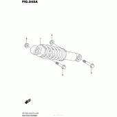 Схема вузла: Задній амортизатор для Suzuki DR-Z70