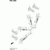 Схема вузла: Розподільний вал & Клапан для Suzuki DL650 V-Strom