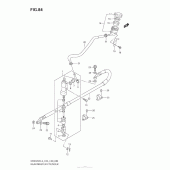 Схема узла: Задний тормозной цилиндр для Suzuki DR650 DR650SE