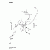 Схема узла: Система индукции воздуха для Suzuki DR-Z400 DR-Z400SM