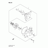Схема узла: Водяной насос для Suzuki VLR1800 Intruder C1800R/ Boulevard C109R