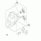 Схема узла: Фара (E24) для Suzuki GSX1300 Hayabusa