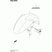 Схема узла: Переднее крыло (Uh200Al6 P28) для Suzuki UH200 Burgman