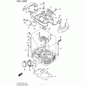 Схема вузла: Головка циліндра (Задня) для Suzuki VL1500 Boulevard C90 BOSS