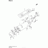 Схема вузла: Вихлопна система для Suzuki AN400 Burgman (EU analogue of SkyWave)