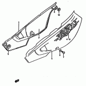 Схема вузла: Бічні панелі (Model r) для Suzuki DR650 DR650R
