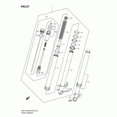 Схема узла: Передняя вилка для Suzuki GSX-R1000
