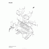 Схема вузла: Front Box (An650A L2 E33) для Suzuki AN650 Burgman (EU analogue of SkyWave)