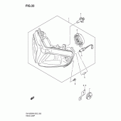 Схема вузла: Фара (Sv1000s e24) для Suzuki SV1000