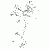 Схема узла: Передний тормозной цилиндр для Suzuki DR250