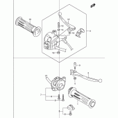 Схема вузла: Ручки керма для Suzuki UC150 Epicuro