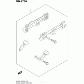 Схема вузла: Кріплення заднього кофра (Опція) для Suzuki DL650 V-Strom