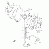 Схема узла: Система индукции воздуха (Model k1/k2/k3/k4 e2, e19 model k3 p37) для Suzuki VL1500 Intruder LC