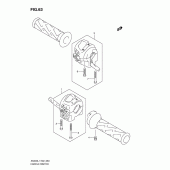 Схема вузла: Пульт управління рульової (An400al1 e24) для Suzuki AN400 Burgman (EU analogue of SkyWave)