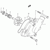 Схема вузла: Водяний насос Suzuki DL1000 V-Strom