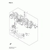 Схема узла: Дроссельная заслонка для Suzuki GSX1250
