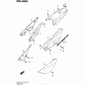 Схема вузла: Бічні панелі для Suzuki DR200 DR200S