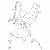 Схема вузла: Сидіння (See note) для Suzuki VS1400 Intruder 1400