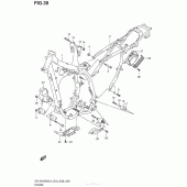 Схема узла: Рама для Suzuki DR-Z400 DR-Z400SM