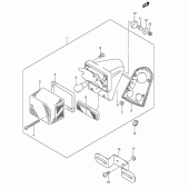 Схема вузла: Задній ліхтар (Стоп-сигнал) для Suzuki VL250 Intruder LC