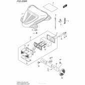 Схема вузла: Задній ліхтар (Стоп сигнал) для Suzuki VZ800 Boulevard M50